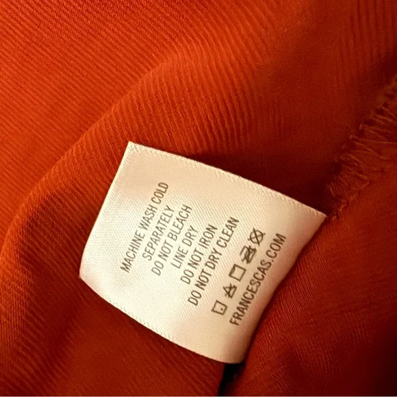 Alya Vibrant burnt orange fitted classic  retro flare dress rockabilly coquette - Picture 10 of 10